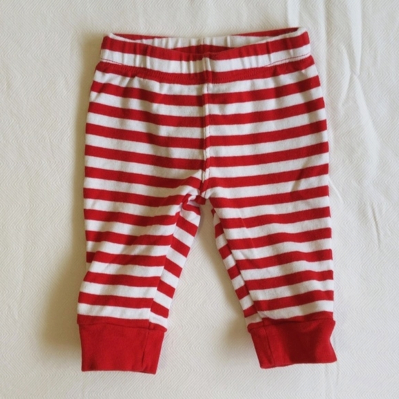 carter's striped reindeer comfy pants 3 months baby unisex - Picture 5 of 6
